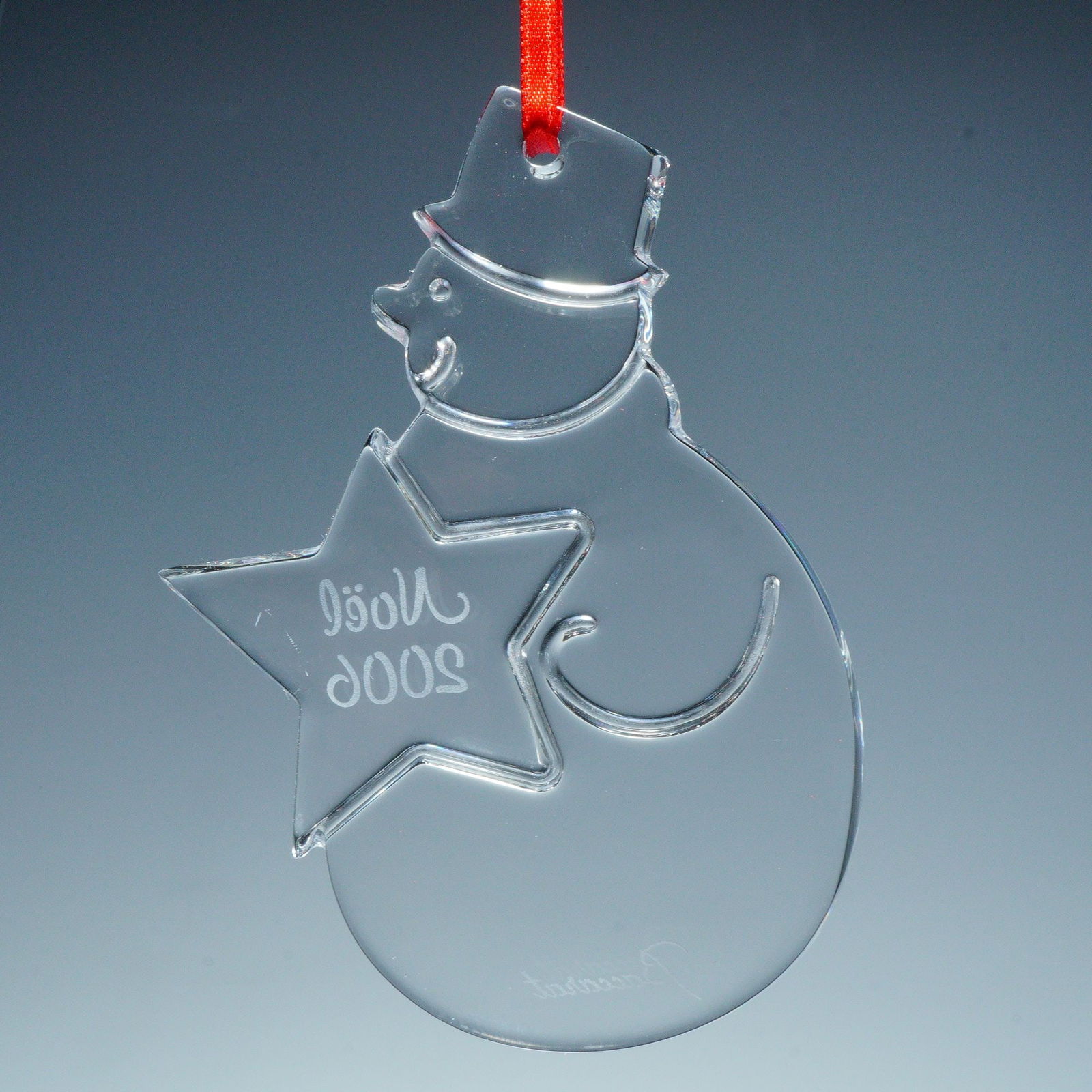 Baccarat Crystal Annual Ornament, Snowman 2006 (1 of 4)