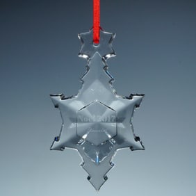 Baccarat Crystal Snowflake Christmas Ornament, Noel 2017