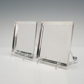 2pc Ercuis Square Mini Silver Plated Trays