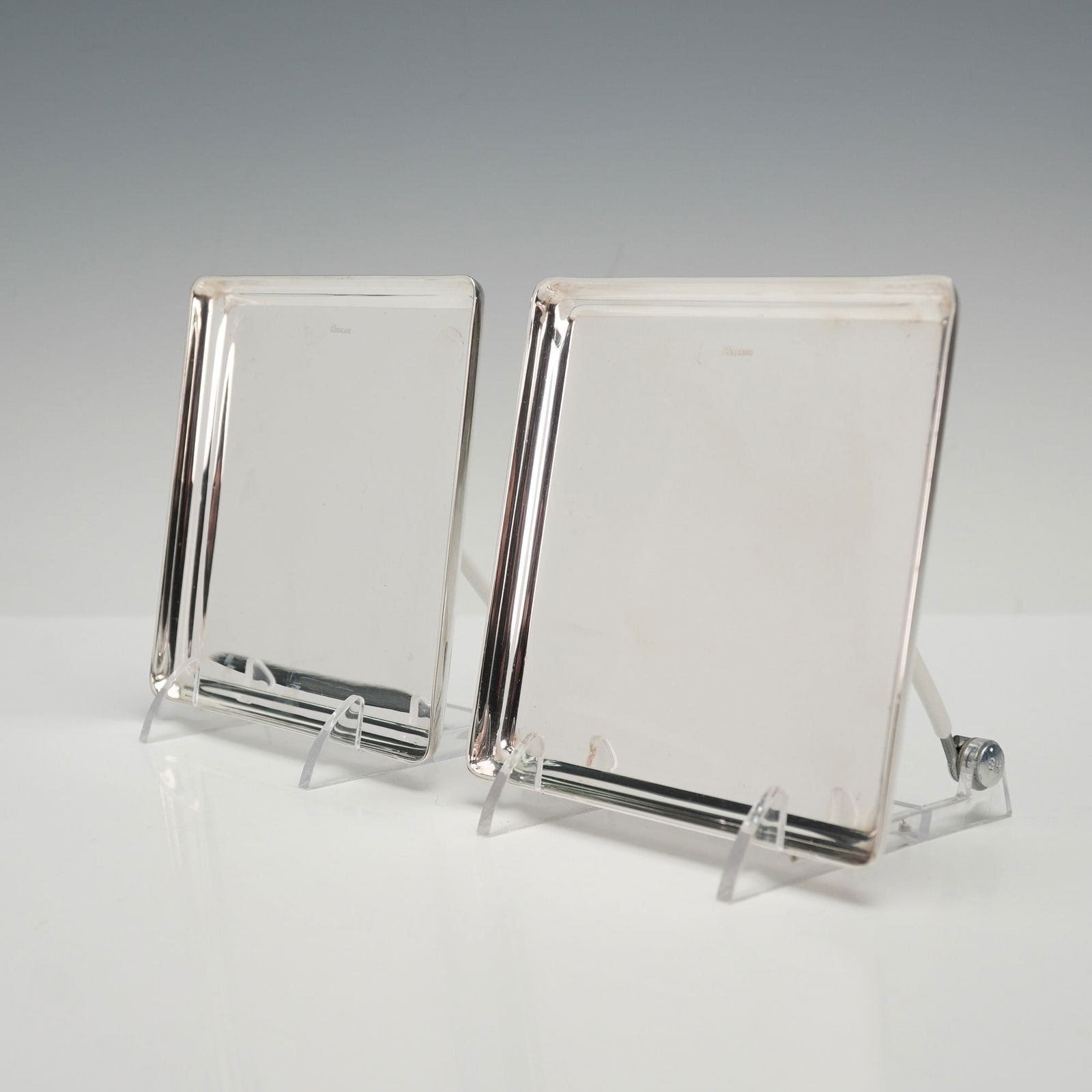 2pc Ercuis Square Mini Silver Plated Trays (1 of 4)