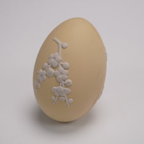 Wedgwood Jasperware Primrose Yellow Egg Covered Box