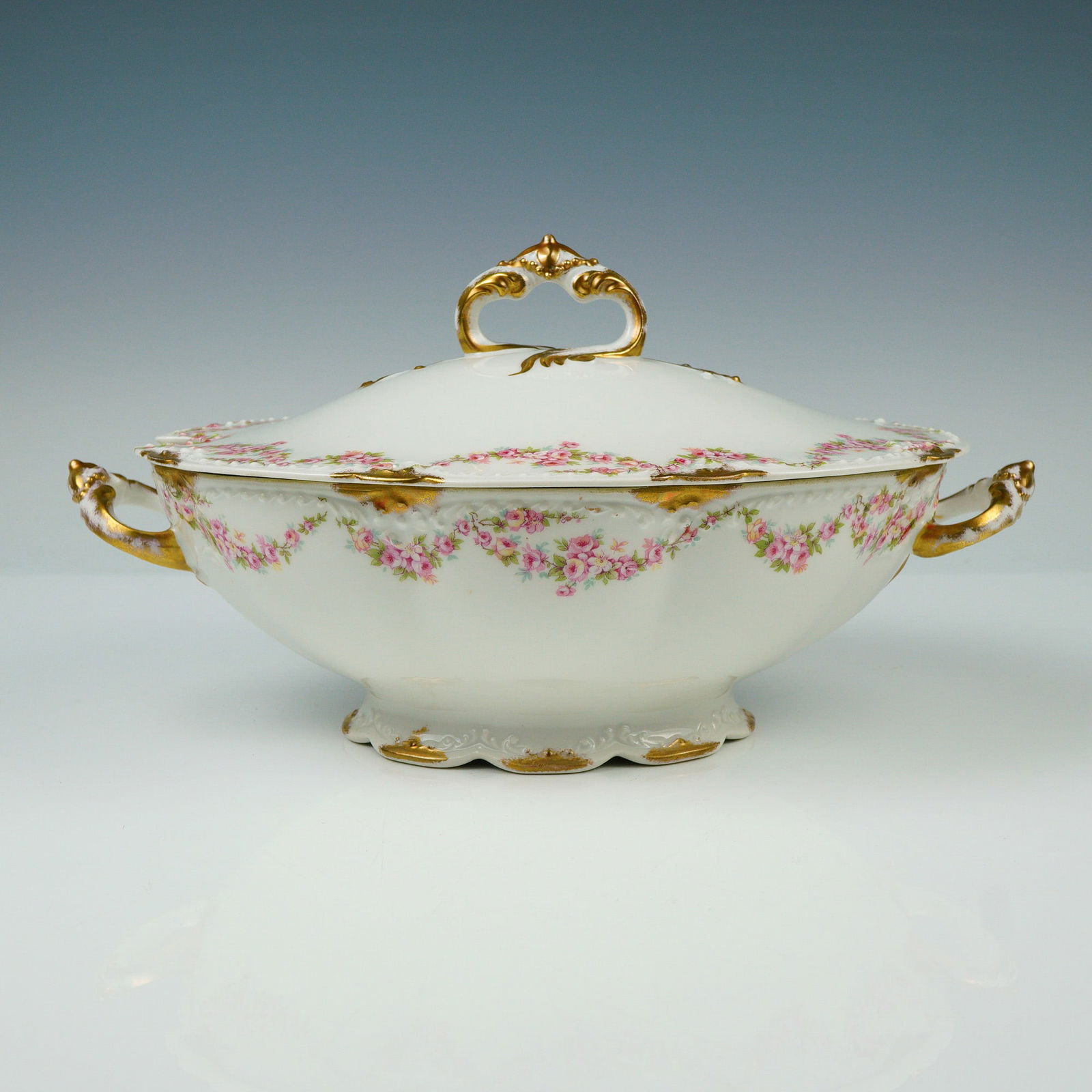 Antique Elite L Limoges Porcelain Covered Serving Dish (1 of 5)