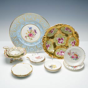 14pc Royal Worcester, Haviland and Other Porcelain Tableware