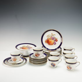 25pc Schumann Arzberg Porcelain Coffee Service for 8, Bountiful