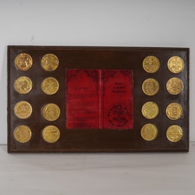 Red Light Brothels & Saloons Replica Tokens Wall Display