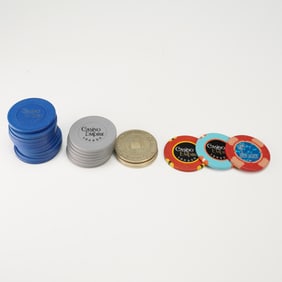 24pc Casino Empire London and Others Casino Chips