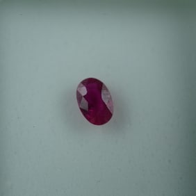 0.55 CT Burma Ruby Oval Cut Gemstone