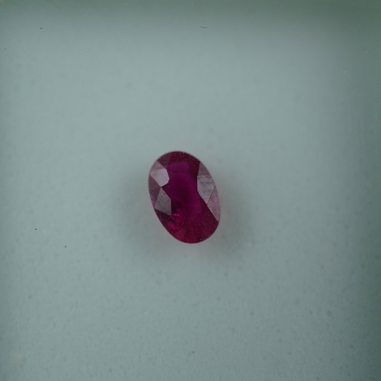 0.55 CT Burma Ruby Oval Cut Gemstone (1 of 1)