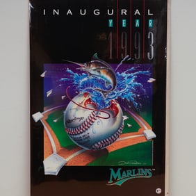 1993 Florida Marlins Inaugural Year Poster