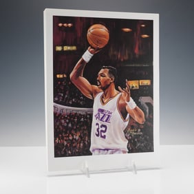 52pc Angelo Marino, Karl Malone Utah Jazz Print Lot