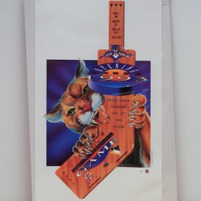 1993 Florida Panthers Inaugural Home Game Commemorative Poster