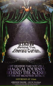 Wicked Behind the Emerald Curtain Broadway Promotional Poster