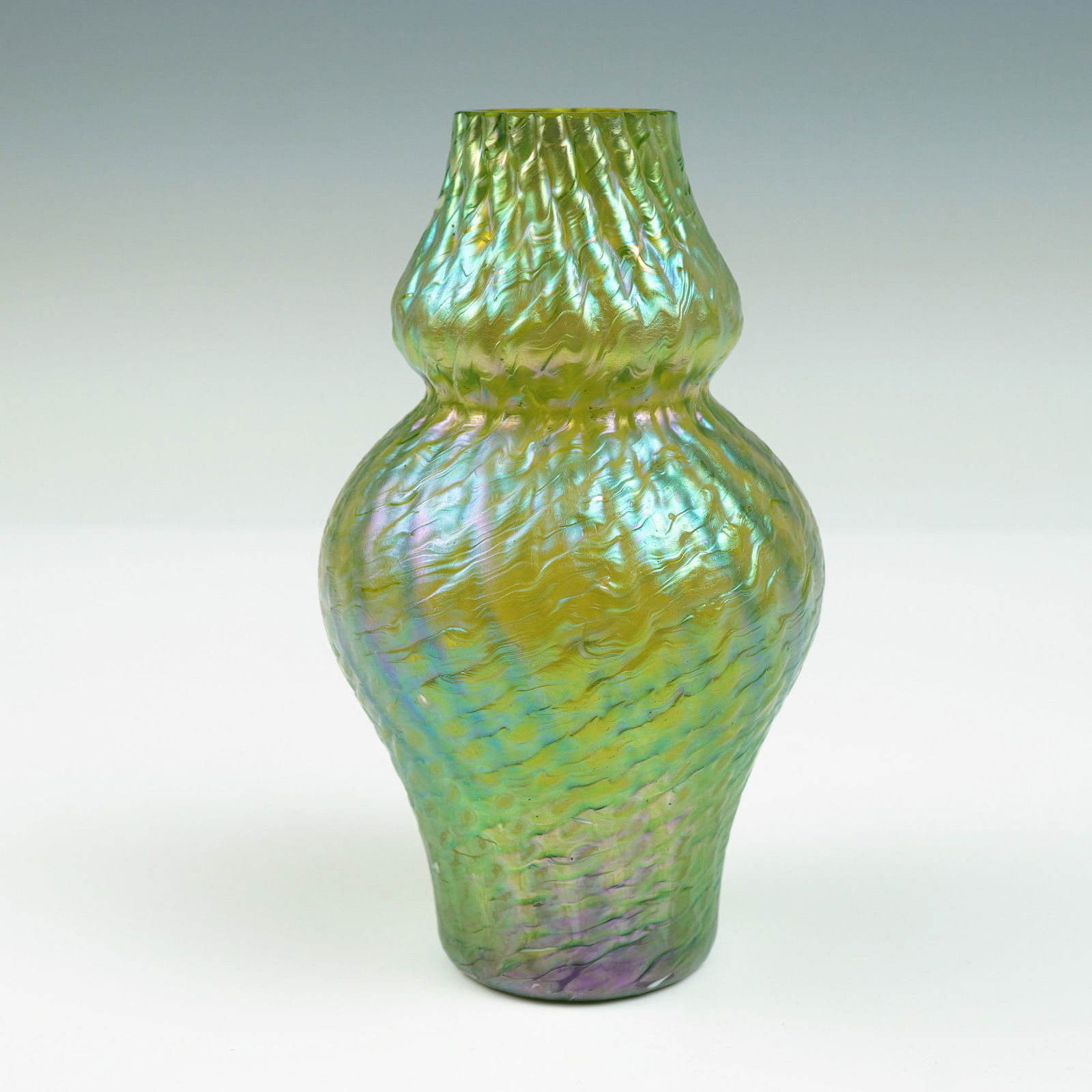 Iridescent Art Glass Vase in Sea Urchin Style (1 of 3)