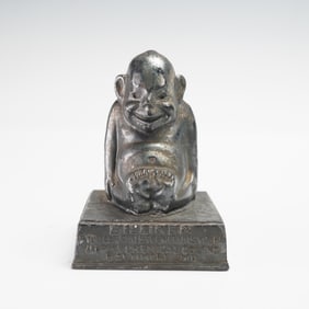 Billiken Metal Figurine Alpha Chemical Co. Good Luck Symbol