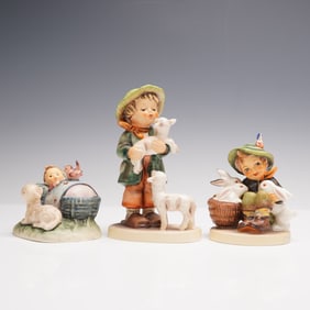 3pc Goebel Hummel Animal Companion Figurines