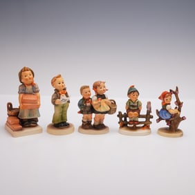 5pc Goebel Hummel Childhood Figurines