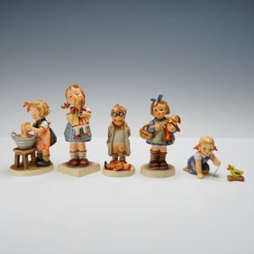5pc Goebel Hummel Figurines, Play Day