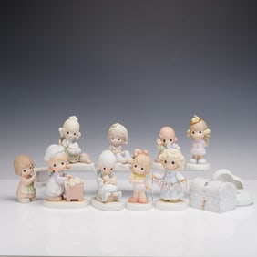 11pc Precious Moments Figurines and Jewelry Boxes