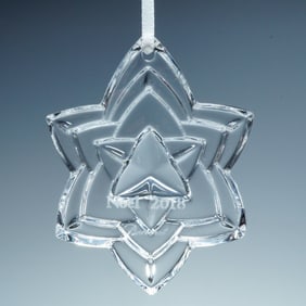Baccarat Crystal Annual Ornament, Star 2018