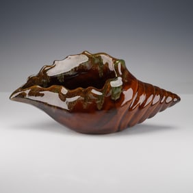 Van Briggle Pottery Conch Shell Vase