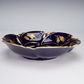 JLMenau Graf von Henneberg Echt Kobalt Porcelain Plate