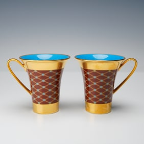 2pc Rosenthal Studio-Line for MarieBelle New York Demitasse Cups