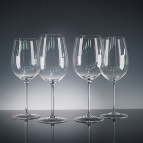 4pc Riedel Crystal Bordeaux Wine Glasses