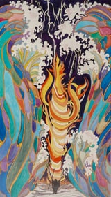 Michele, Pop Art Poster Print on Paper, Abstract Symbolist Vision