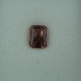 1.0 CT Pink Tourmaline Emerald Cut Gemstone