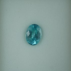 1.85 CT Blue Zircon Oval Cut Gemstone