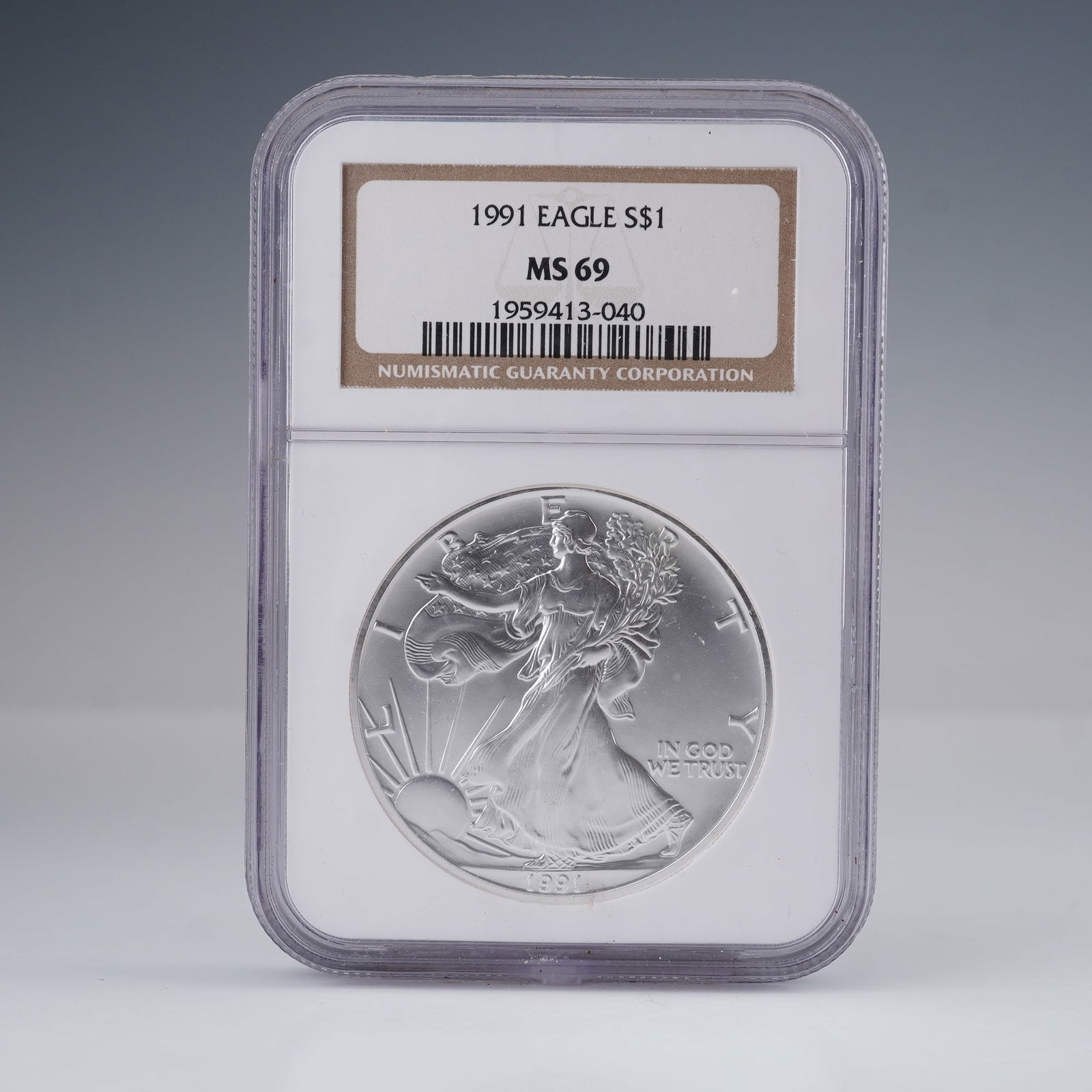 1991 American Eagle Silver Dollar MS69 NGC Graded Coin (1 of 4)