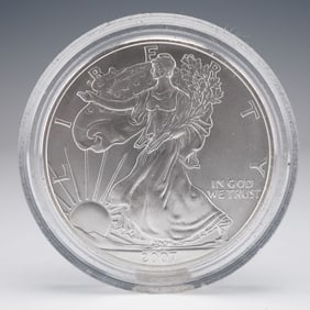 2007-W American Eagle One Ounce Silver Uncirculated Coin