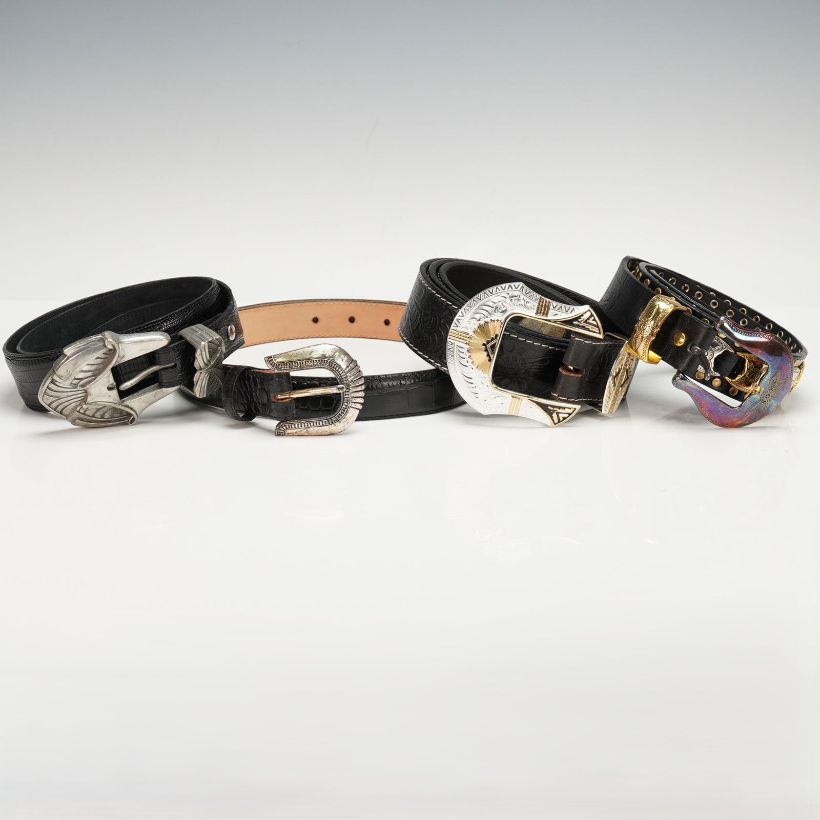 4pc European Leather Belts (1 of 5)