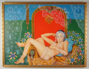 Igor Tulipanov, Framed Giclee on Canvas, Catherine (The Great)