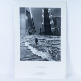 Scott Mutter, Original Black & White Poster, Sea Escalator