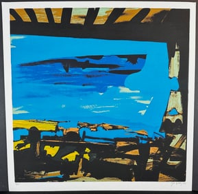 John Hultberg (1922-2005) Signed Serigraph, Sinking Ship