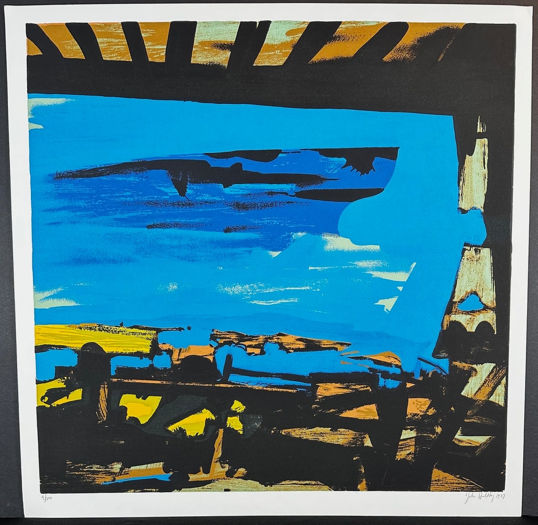 John Hultberg (1922-2005) Signed Serigraph, Sinking Ship: Serigraph titled Sinking Ship Signed lower right numbered 9/200. Sight size 38" x 26"