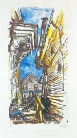 Chiam Gross (1904-1991) Signed Lithograph, New England Scene