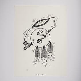 Michael Cywink, The Chain in Motion, Lithograph on Paper, Signed and Number