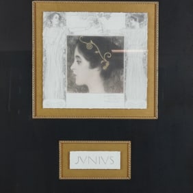 Gustav Klimt (Aft.) Drawing for the Allegory Junius Decorative Print