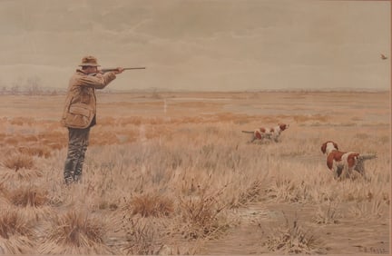 Arthur Burdett Frost (1851-1928) Chromolithograph, English Snipe