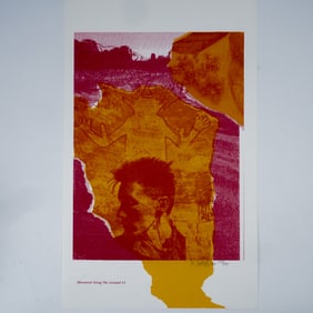 Rebecca Baird, Silkscreen on Paper, Measured Along The Ground #3, Signed