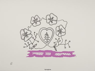 Michael Cywink, Springtime, Lithograph on Paper, Signed and Numbered