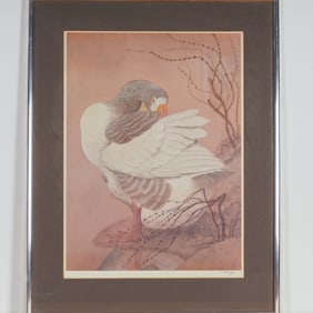 Charles Frederick Tunnicliffe, BKC Color Print, Greylag Goose, Signed