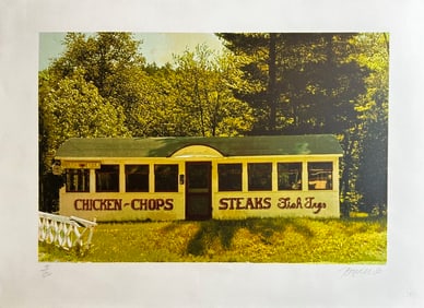 John Baeder (1938) Signed Screenprint, Chicken Chops