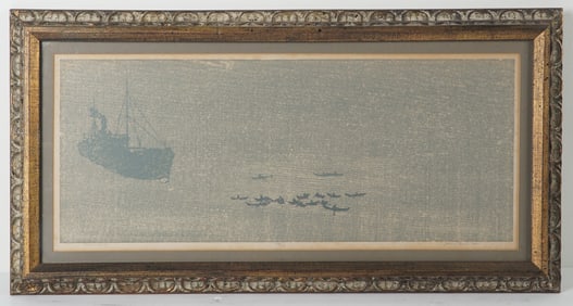 Paul Staub, Limited Edition Woodblock Print, Grand Banks - Signed