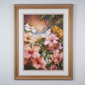 Darryl Trott, Limited Edition Giclee, Magnificent Magnolias, Signed