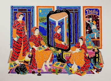 Estelle Ginsburg, Serigraph on Paper, Theater II, Signed & Numbered