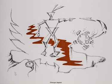 Michael Cywink, Changes Appear, Lithograph on Paper, Signed and Numbered
