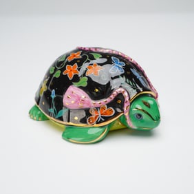 Lynn Chase Porcelain Figurine, Turtle